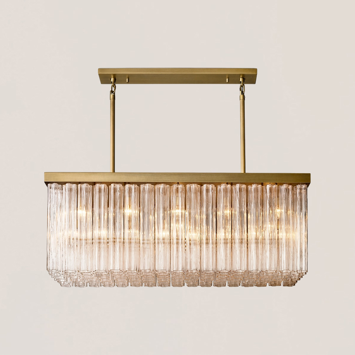 Cielo Glass Rectangular Chandelier-VaseLamps