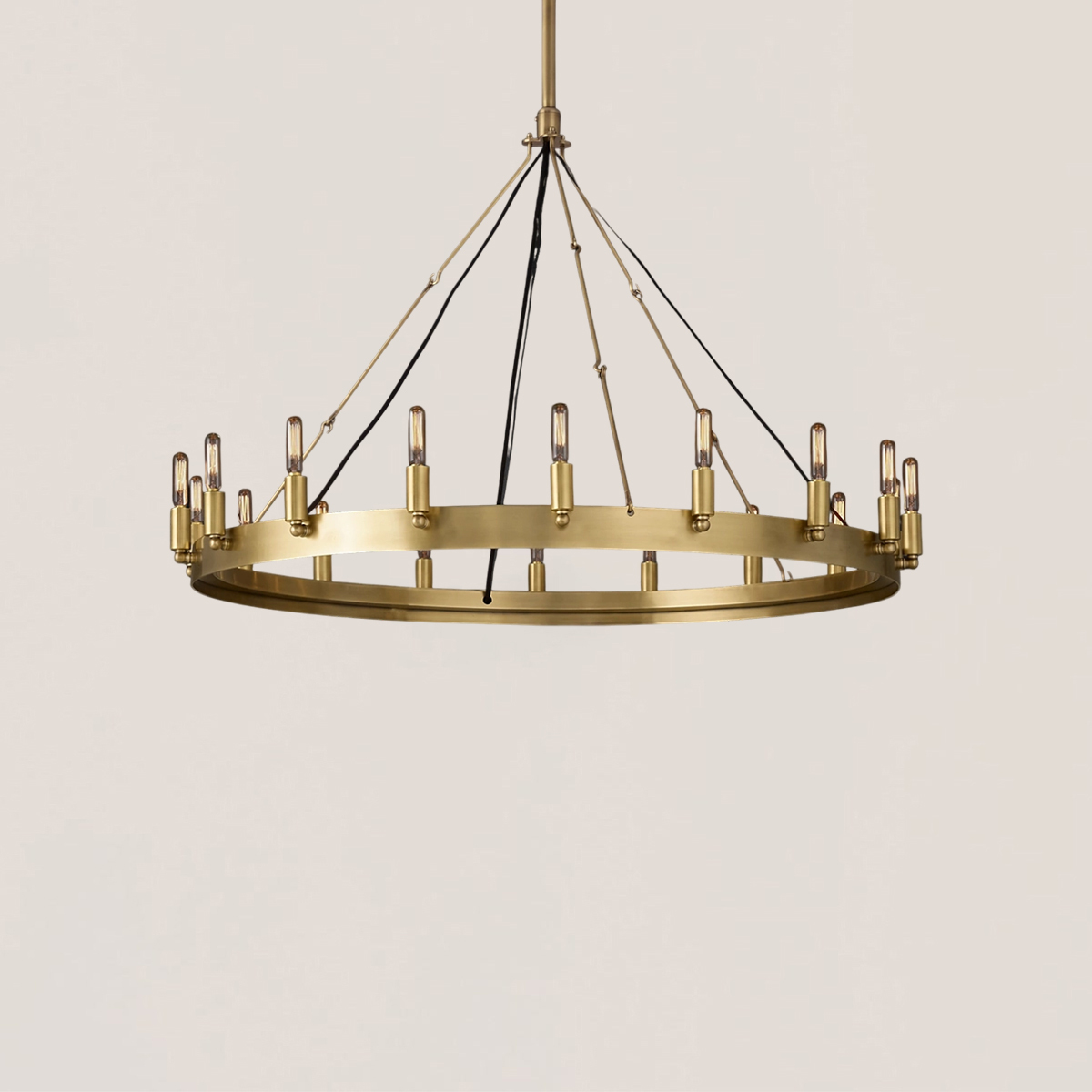 Camino Vintage Filament Round Chandelier-VaseLamps