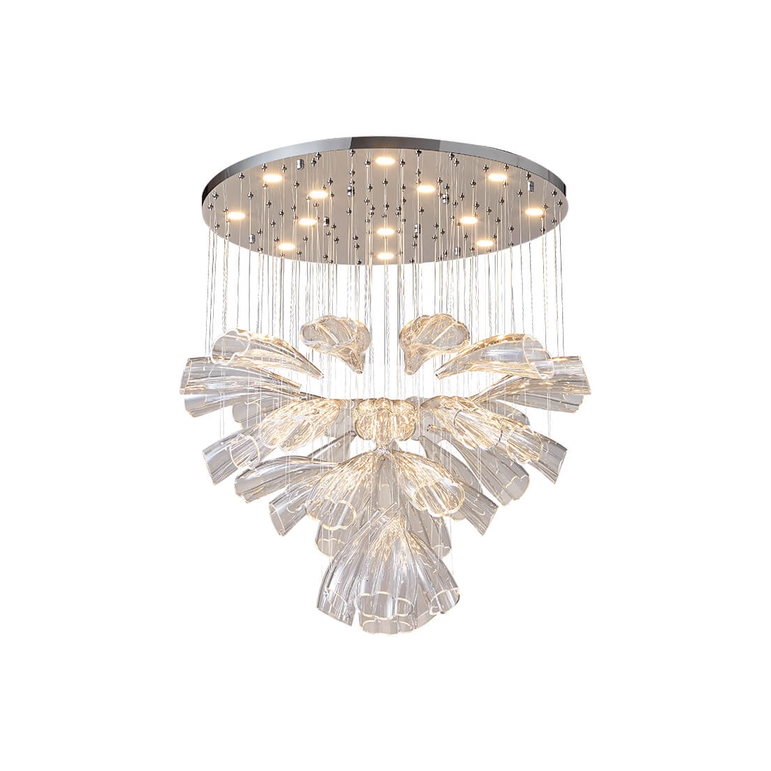 Luxury Glass Lotus Chandelier-VaseLamps