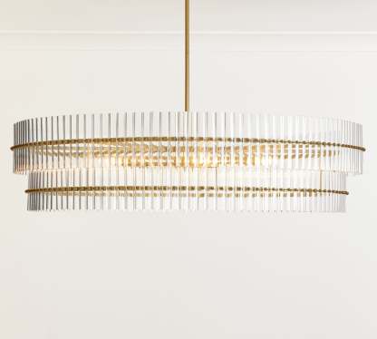 Molly Crystal Round Chandlier-VaseLamps