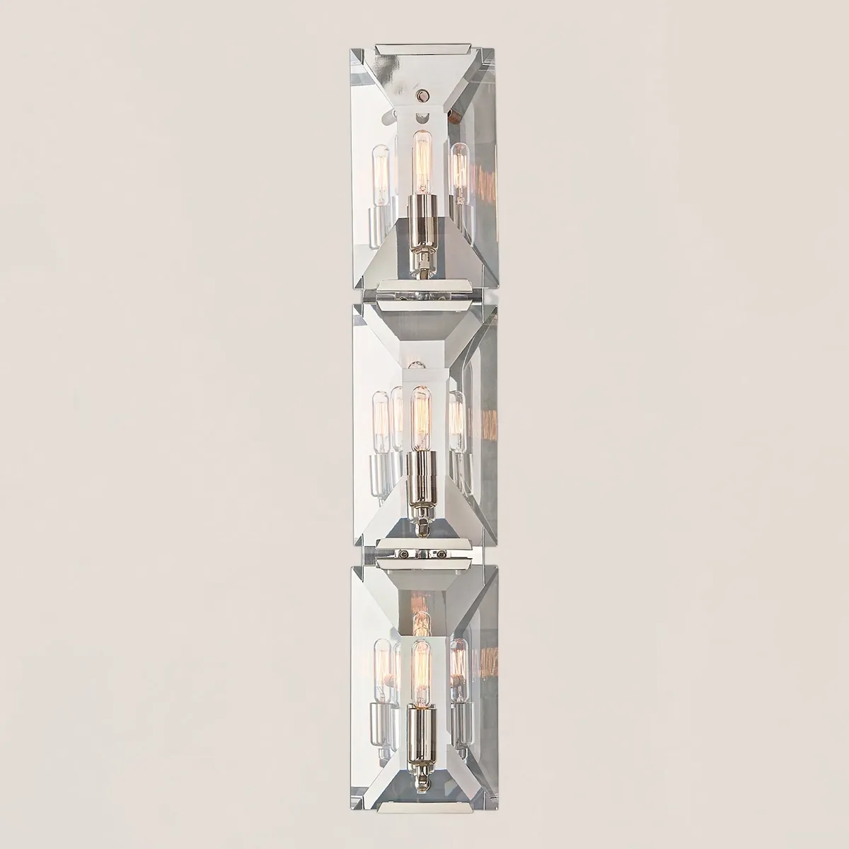 Harlow Crystal Triple Wall Sconce-VaseLamps