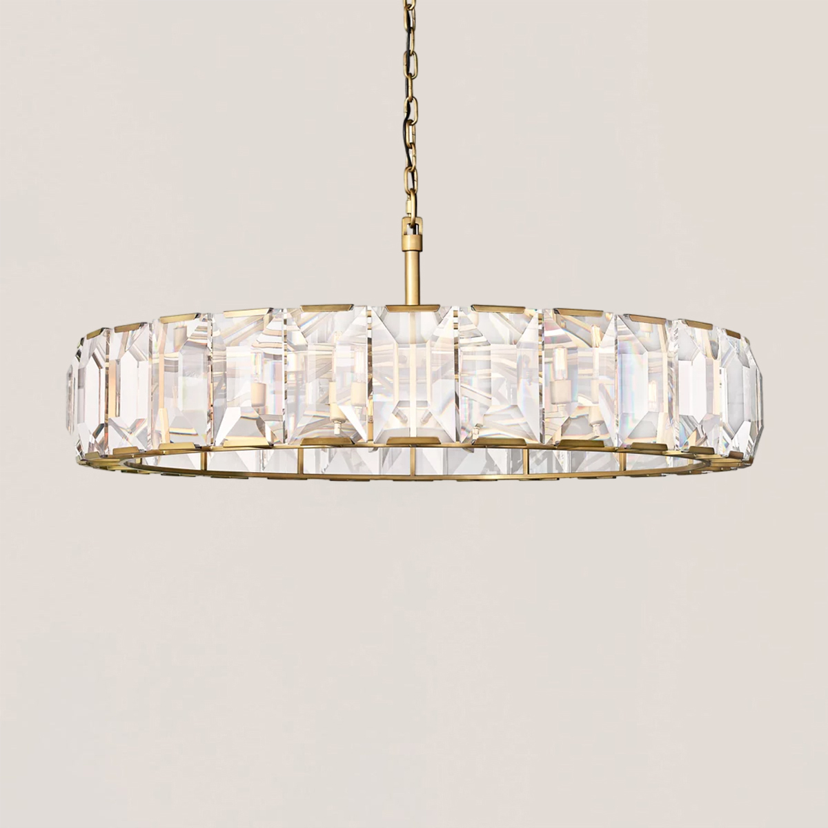 Harlow Crystal Round Chandelier-VaseLamps