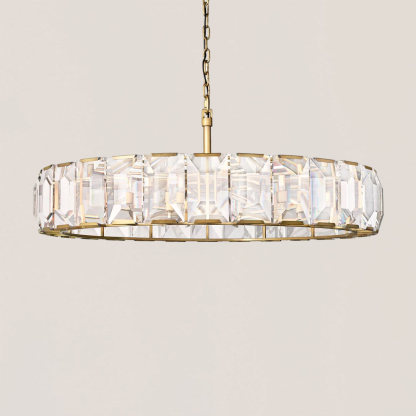 Harlow Crystal Round Chandelier-VaseLamps