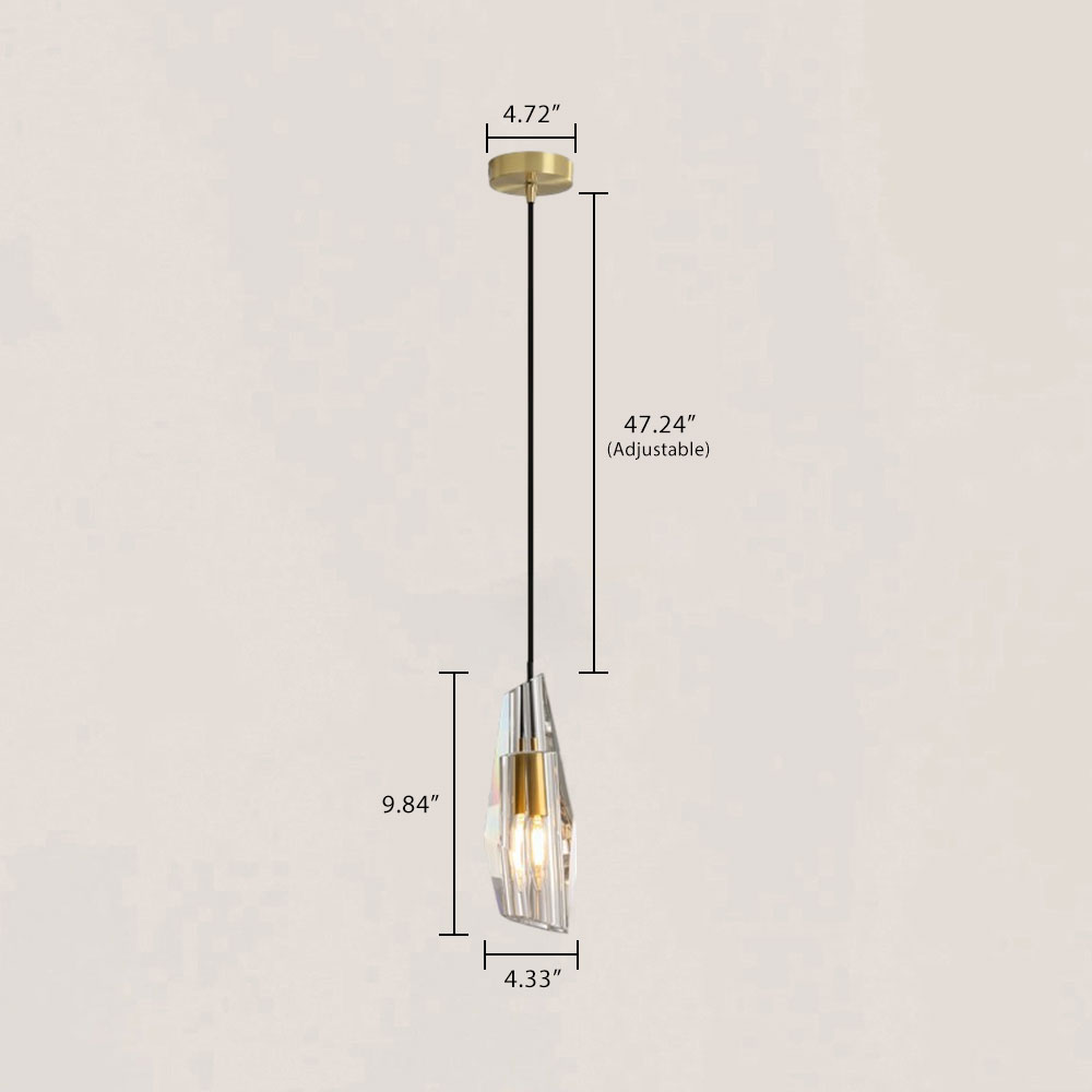 VASELAMPS - Modern Crystal Polygonal Pendant-VaseLamps