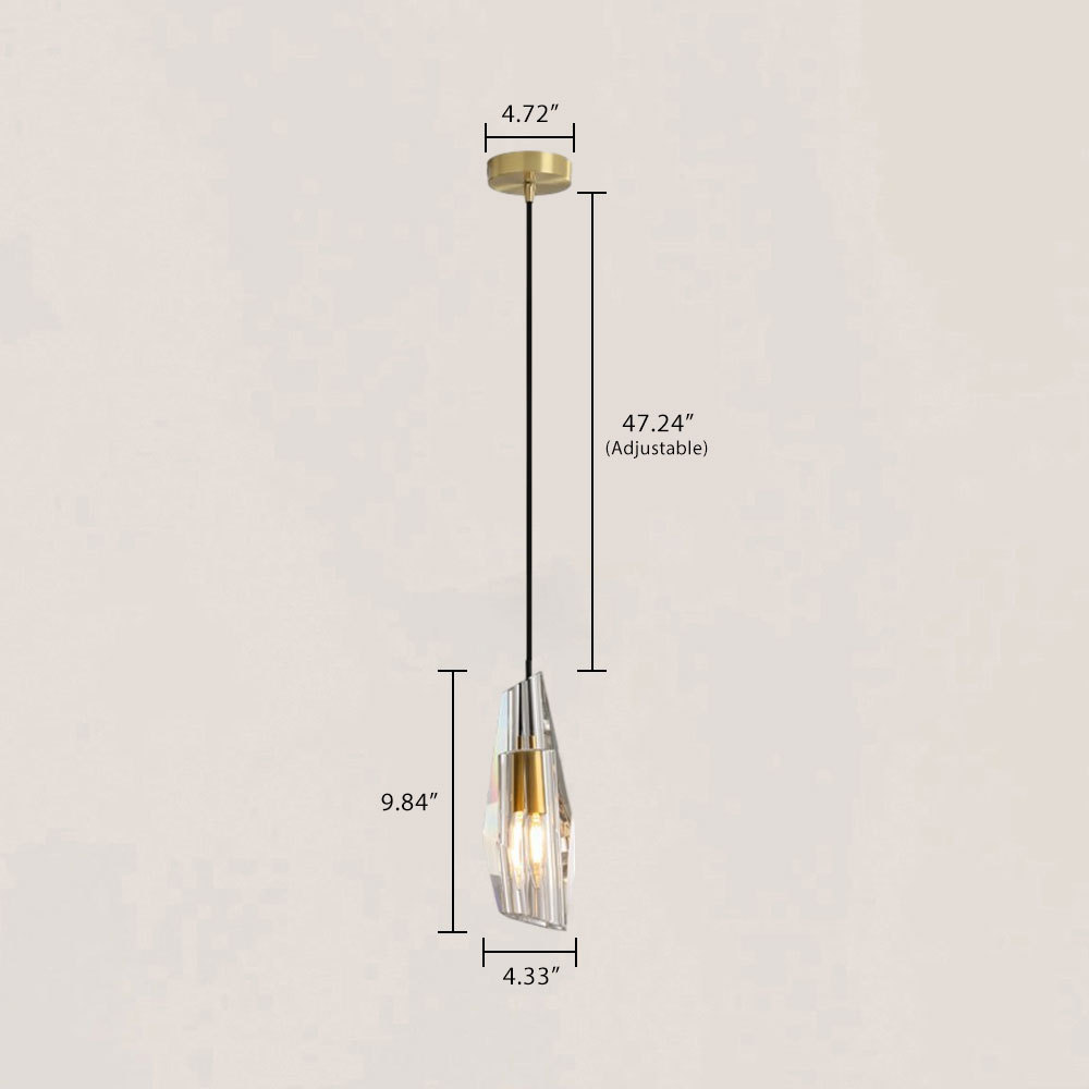 VASELAMPS - Modern Crystal Polygonal Pendant-VaseLamps