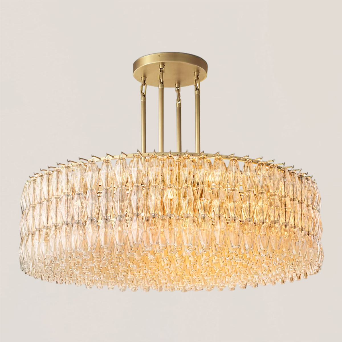 Chiara Glass Round Chandelier-VaseLamps