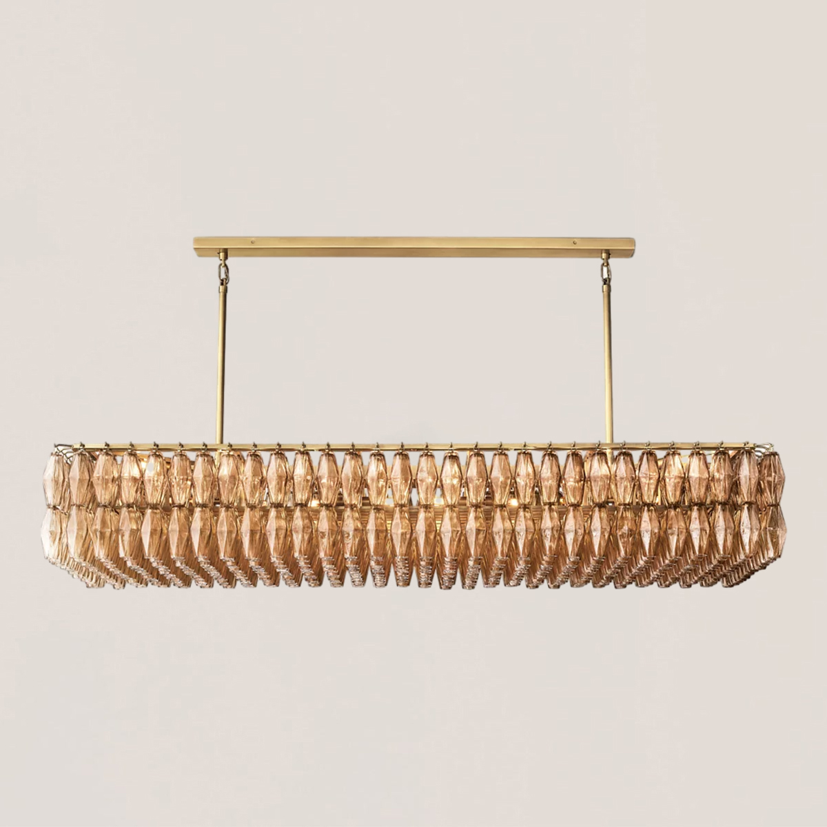 Chiara Glass Rectangular Chandelier-VaseLamps