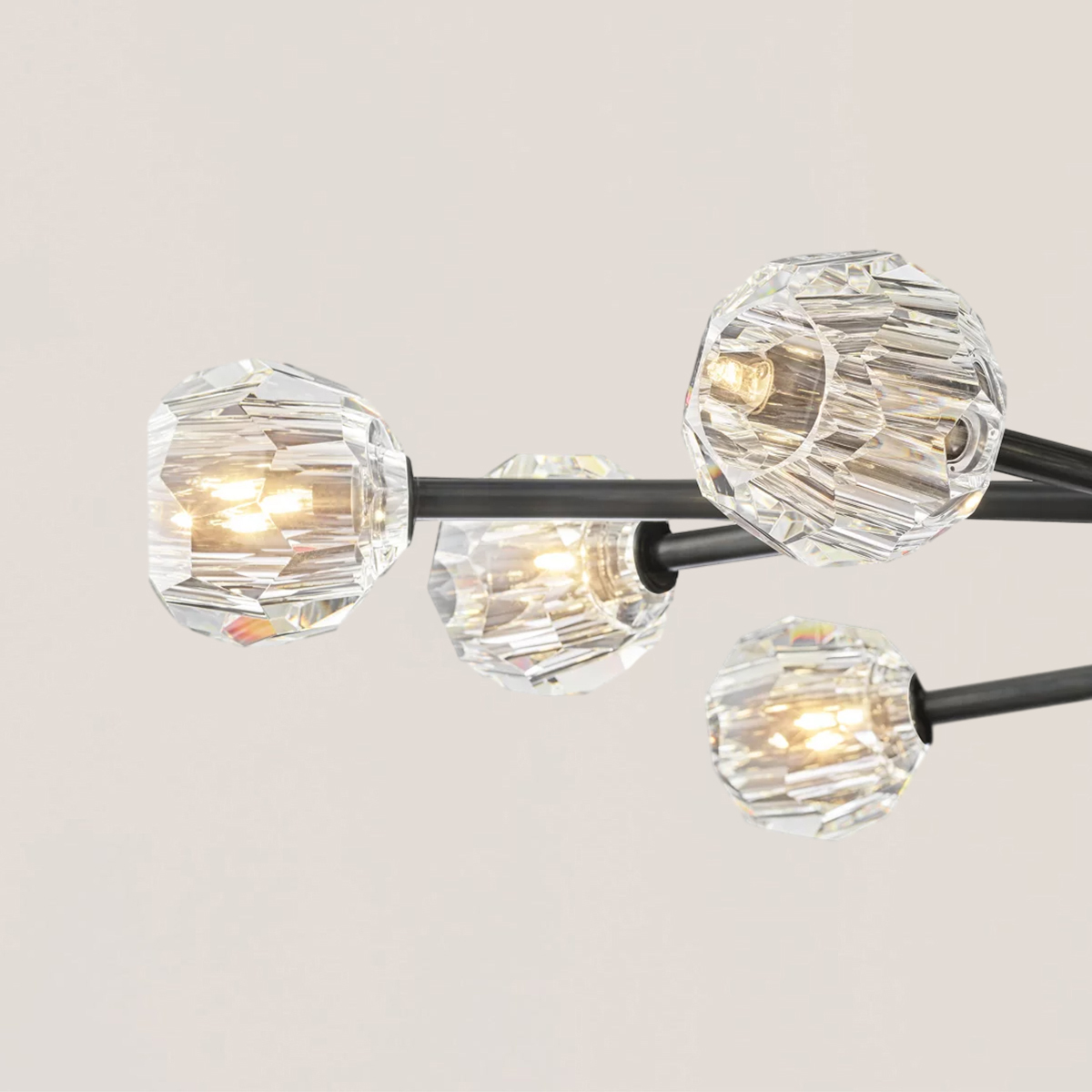 Boule De Crystal Oval Chandelier 72"-VaseLamps
