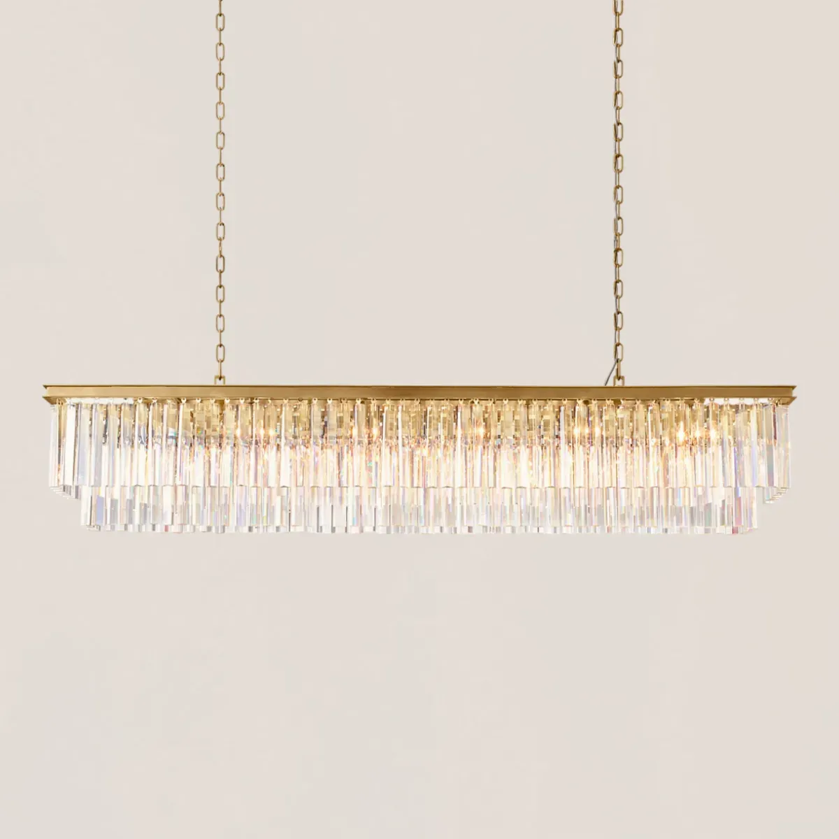 1920s Odeon Rectangular Chandelier-VaseLamps