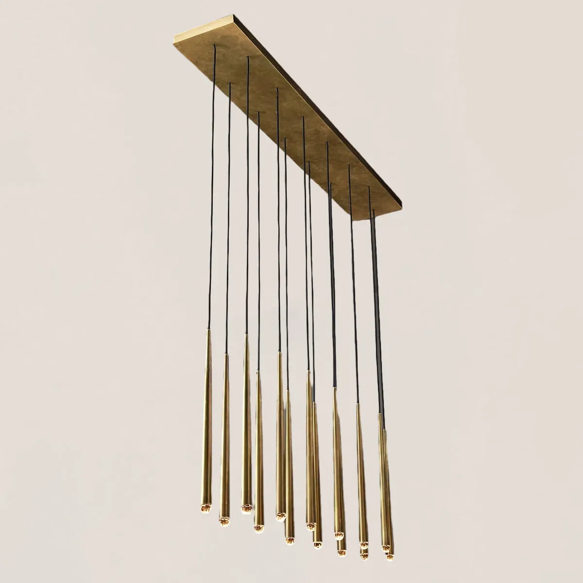 Aquitaine Modern Brass Linear Chandelier-VaseLamps