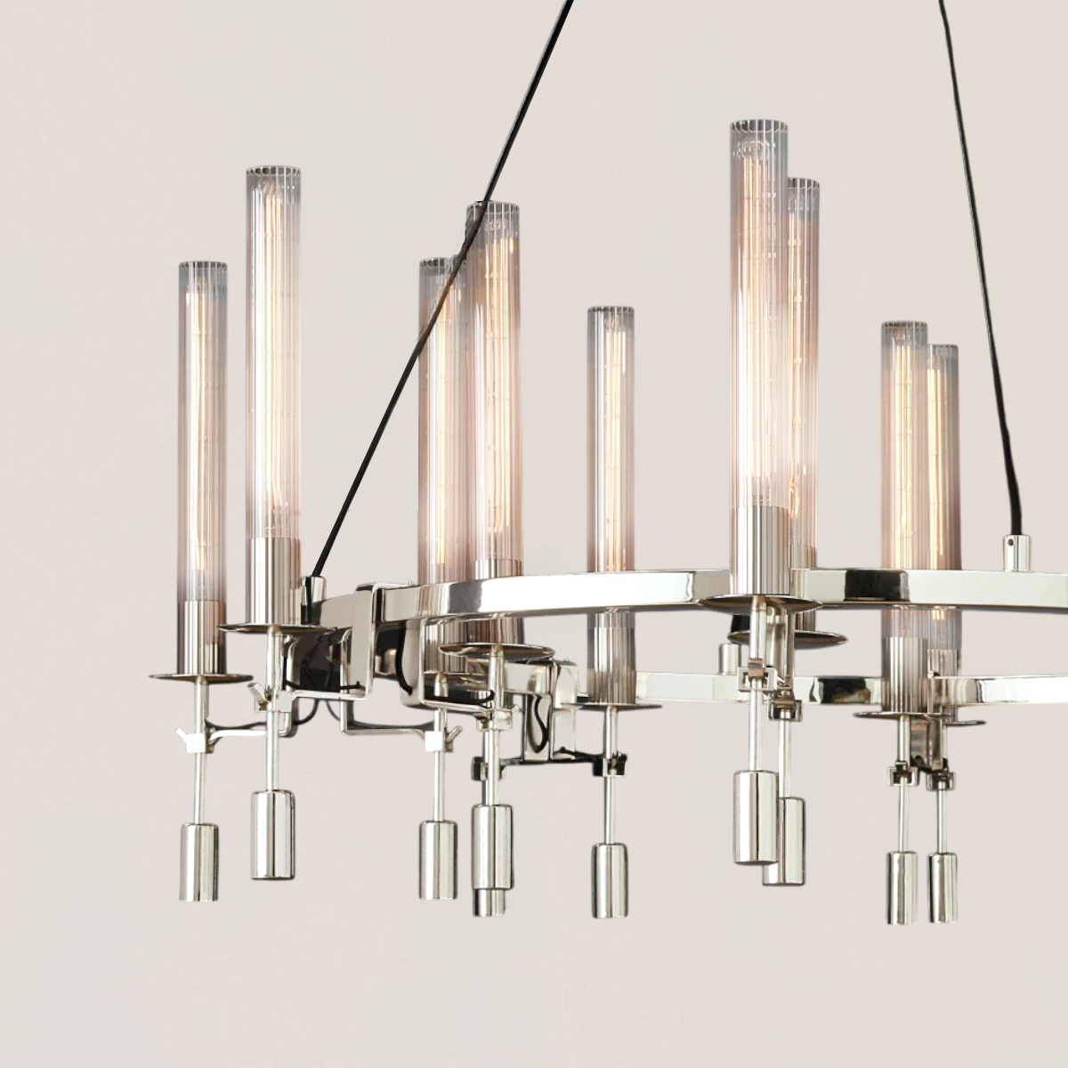 Fontanelle Round Chandelier 46"-VaseLamps