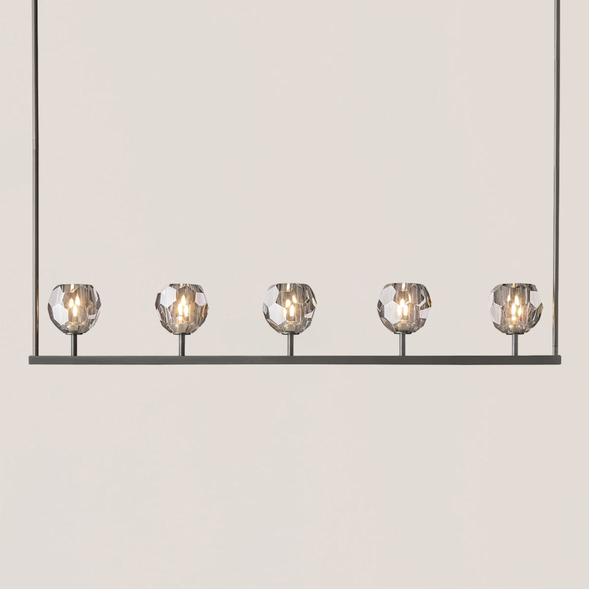 Boule De Crystal Linear Chandelier-VaseLamps