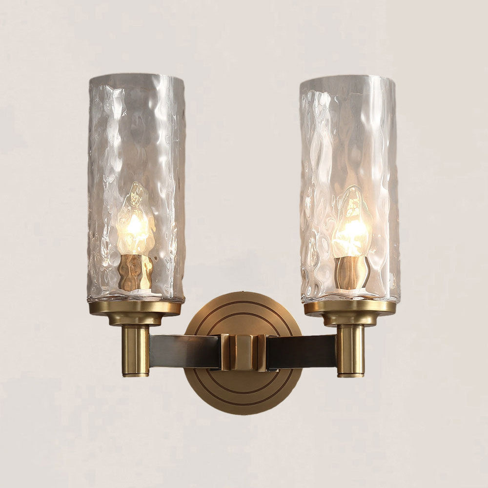 VASELAMPS - Modern Cylindrical Glass Wall Sconce-VaseLamps