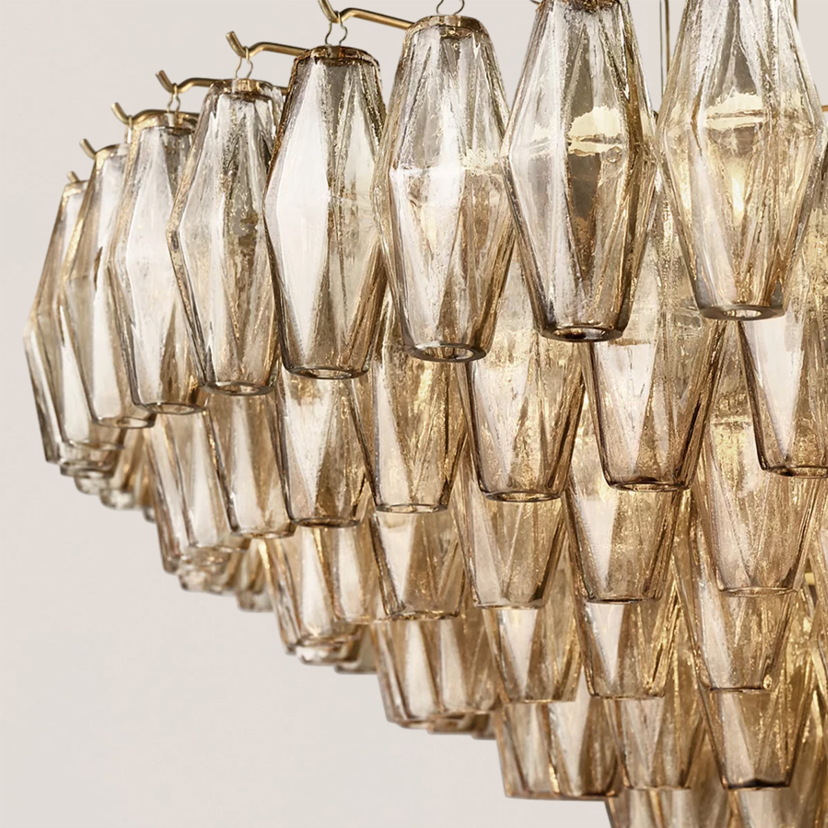 Chiara Glass Tiered Round Chandelier-VaseLamps