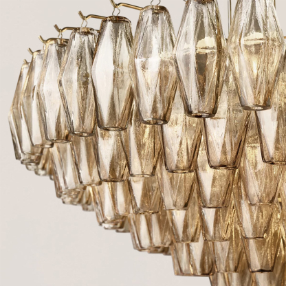 Chiara Glass Tiered Round Chandelier-VaseLamps