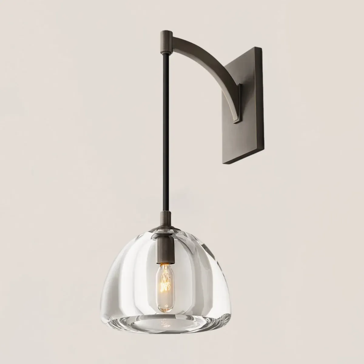 Hemisphere Crystal Wall Sconce-VaseLamps