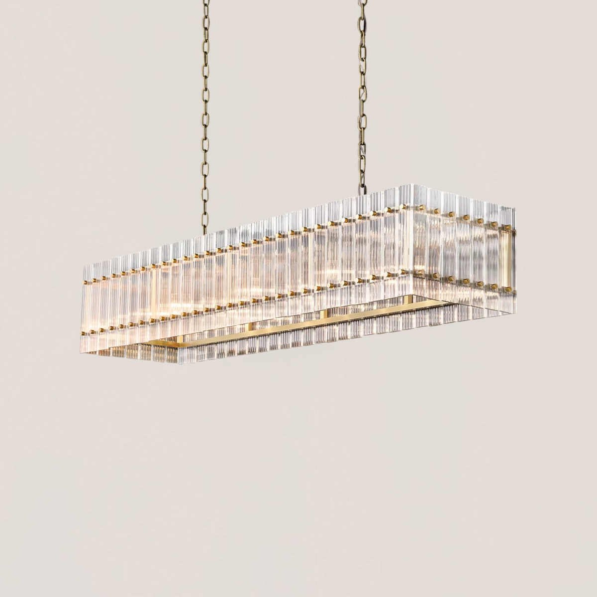 VASELAMPS - Modern Rectangular Chandelier 54"/72''