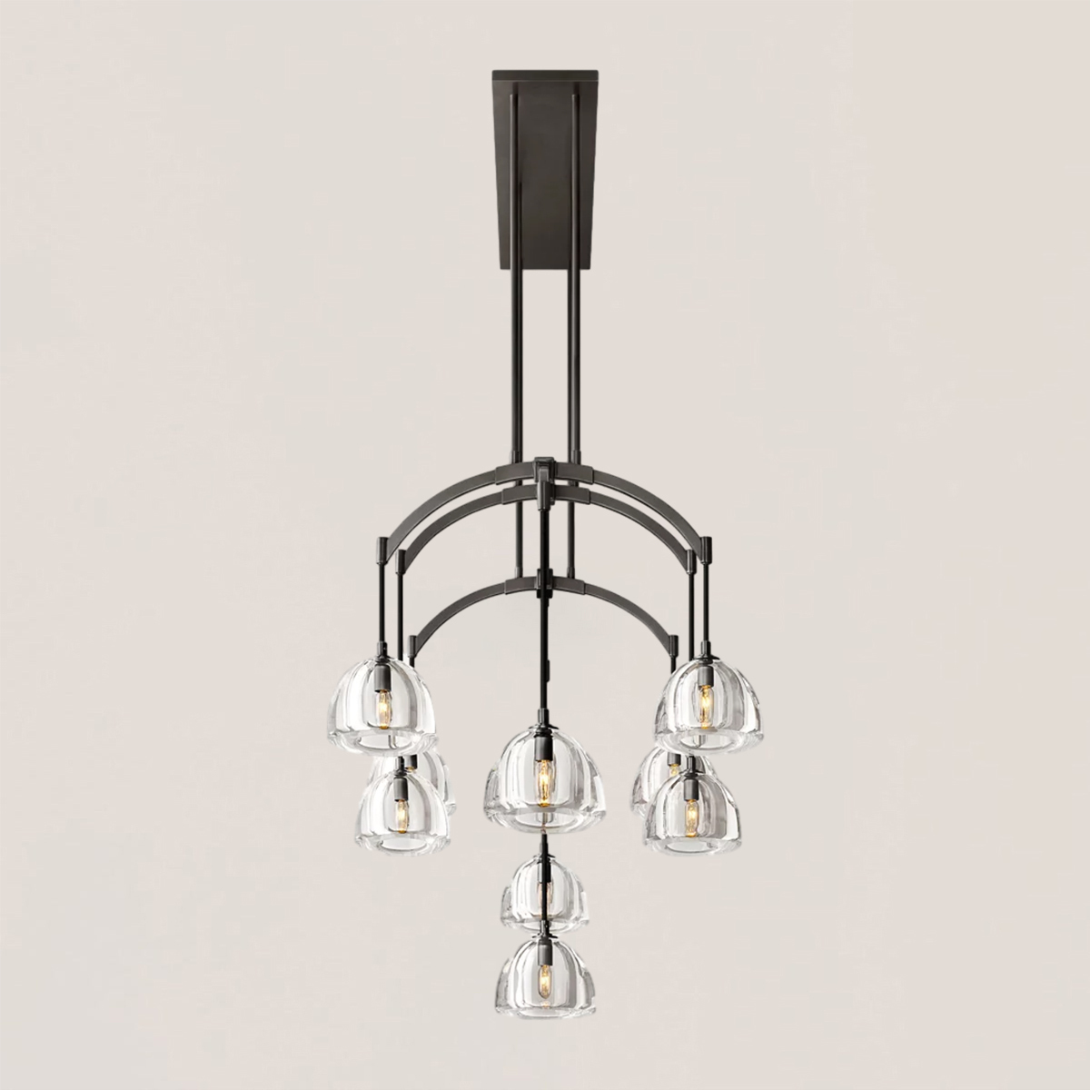 Hemisphere Linear Chandelier-VaseLamps