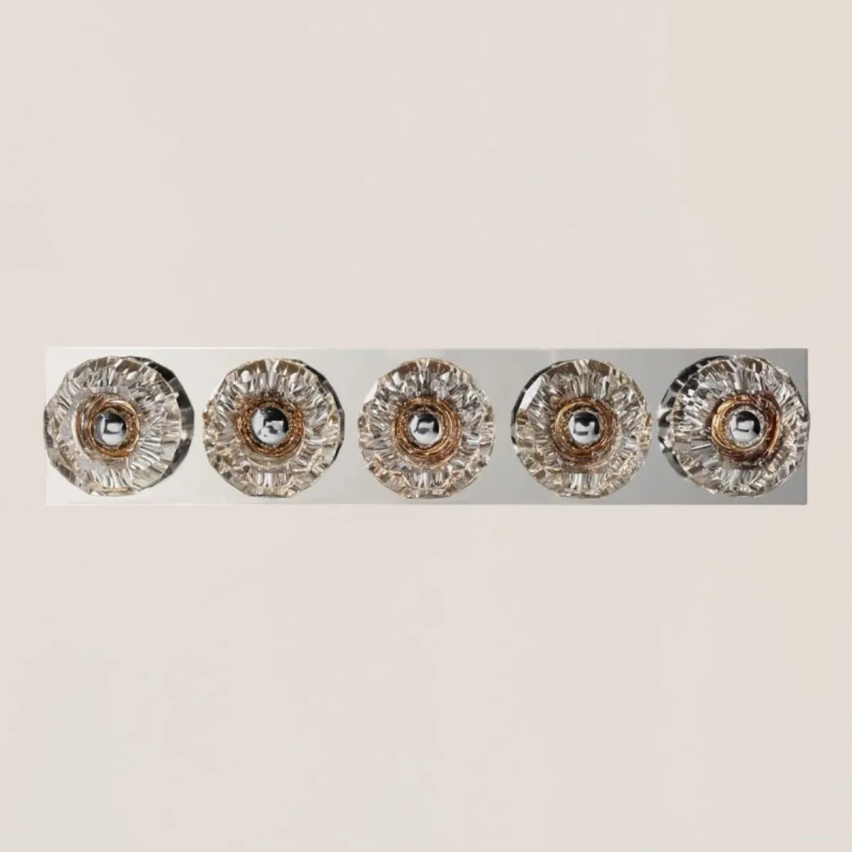 Boule De Clear Crystal Linear Grand Wall Sconce-VaseLamps
