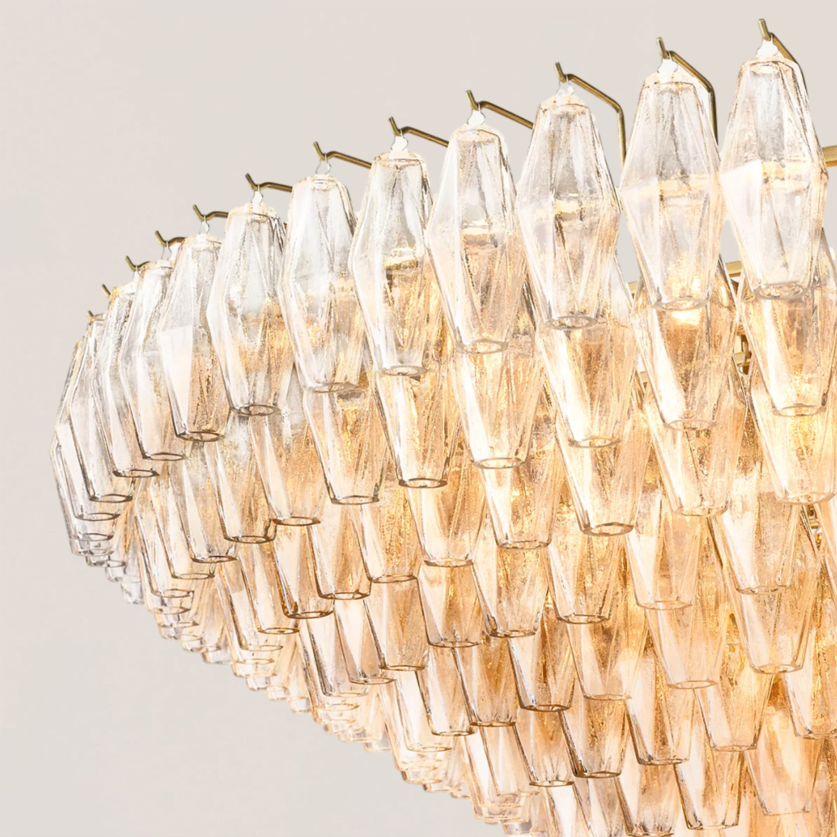 Chiara Glass Tiered Round Chandelier-VaseLamps