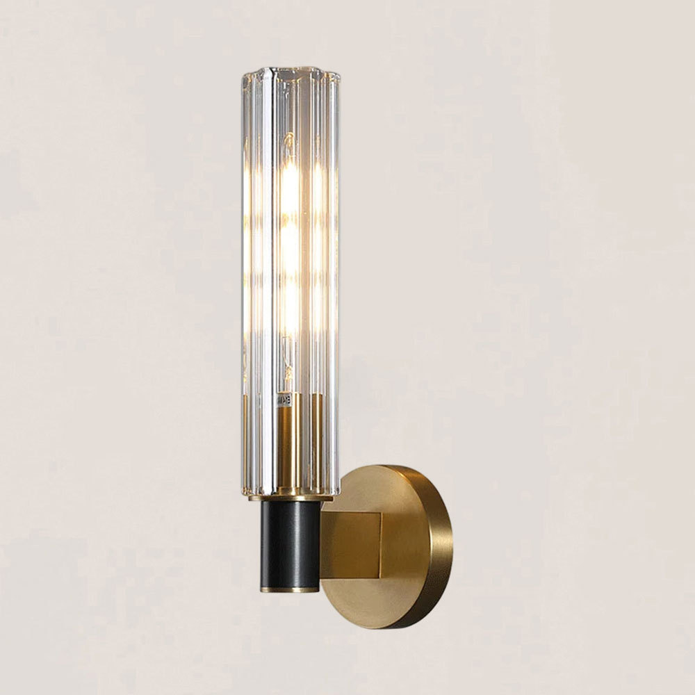 VASELAMPS - Modern Minimal Brass Glass Wall Sconce-VaseLamps