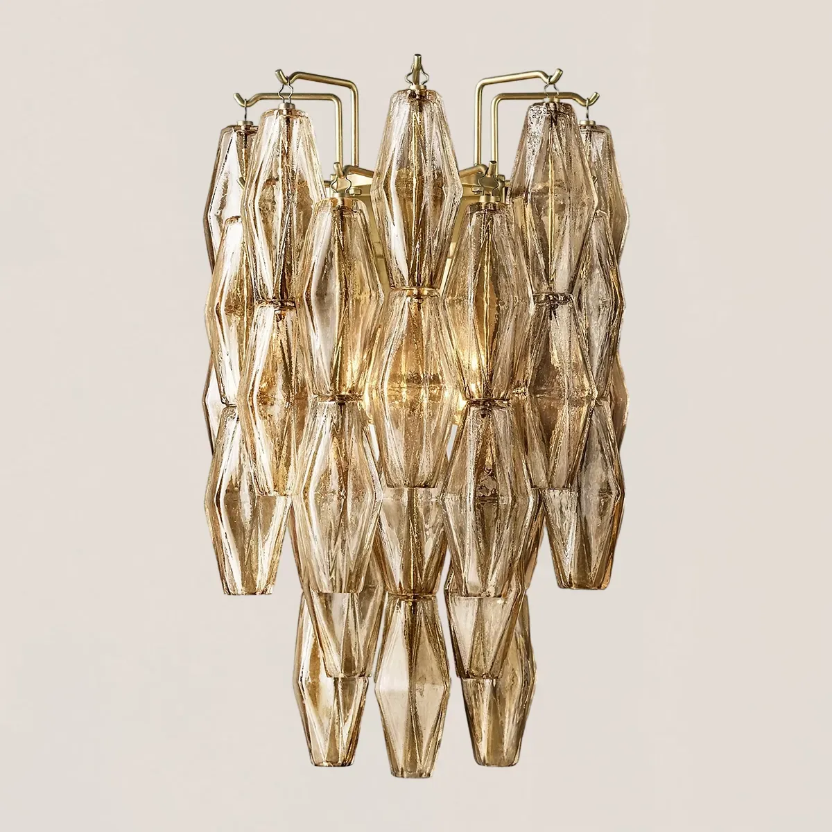 Chiara Glass Short Wall Sconce-VaseLamps
