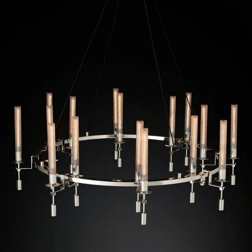 Fontanelle Round Chandelier 58"-VaseLamps