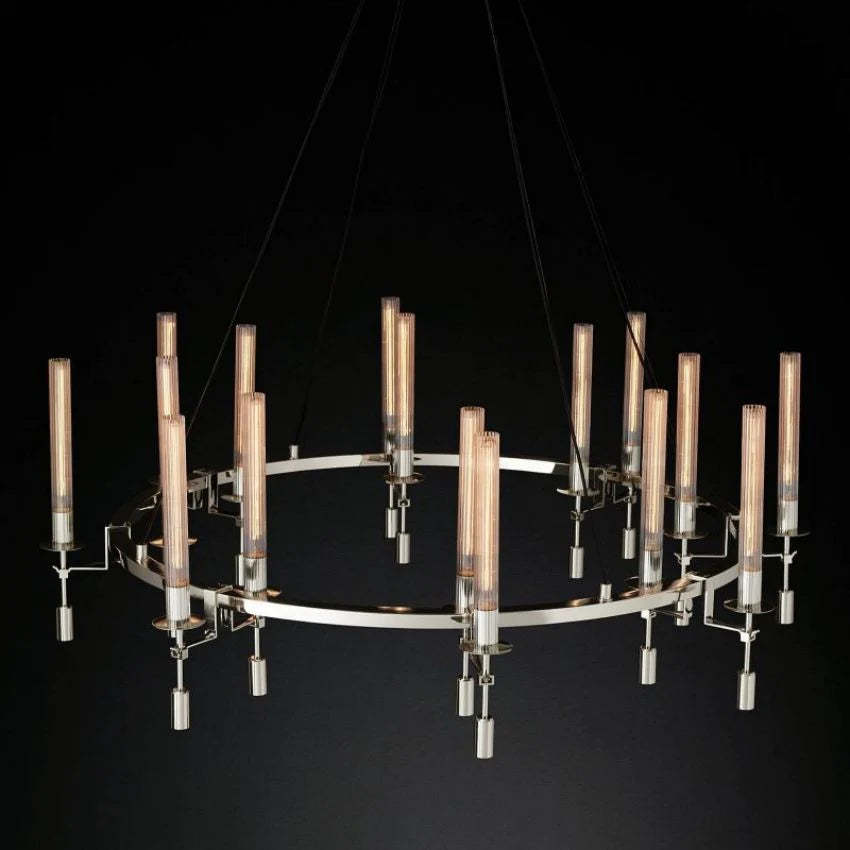 Fontanelle Round Chandelier 58"-VaseLamps