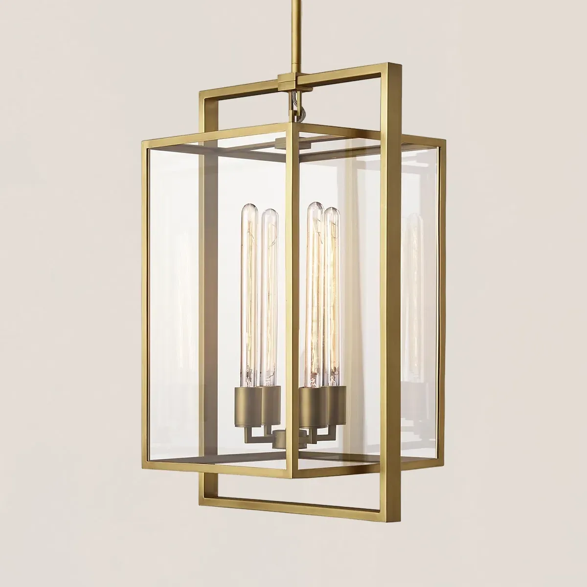 Beckman Modern Brass Pendant-VaseLamps