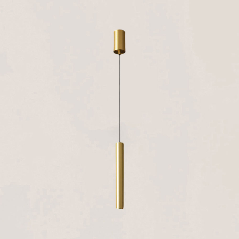 VASELAMPS - Modern Minimal Brass LED Pendant Light-VaseLamps