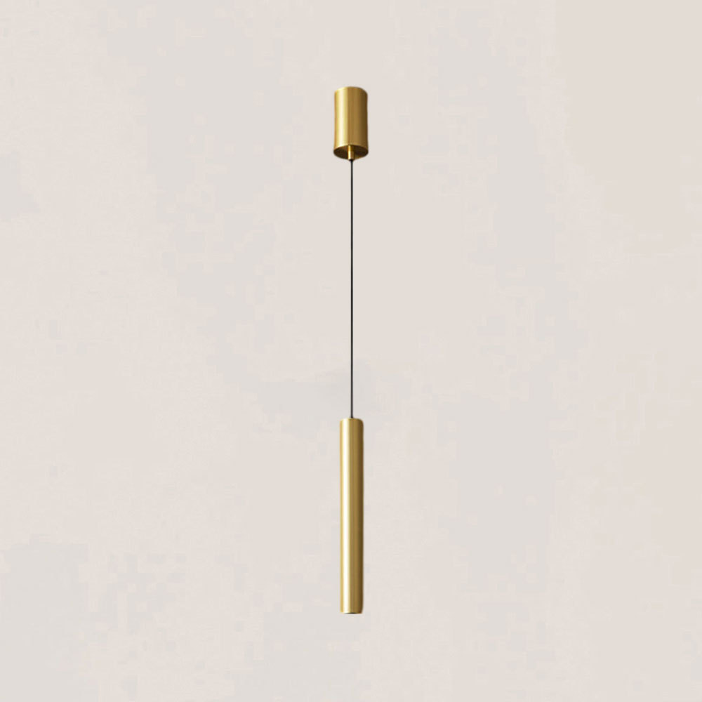 VASELAMPS - Modern Minimal Brass LED Pendant Light-VaseLamps