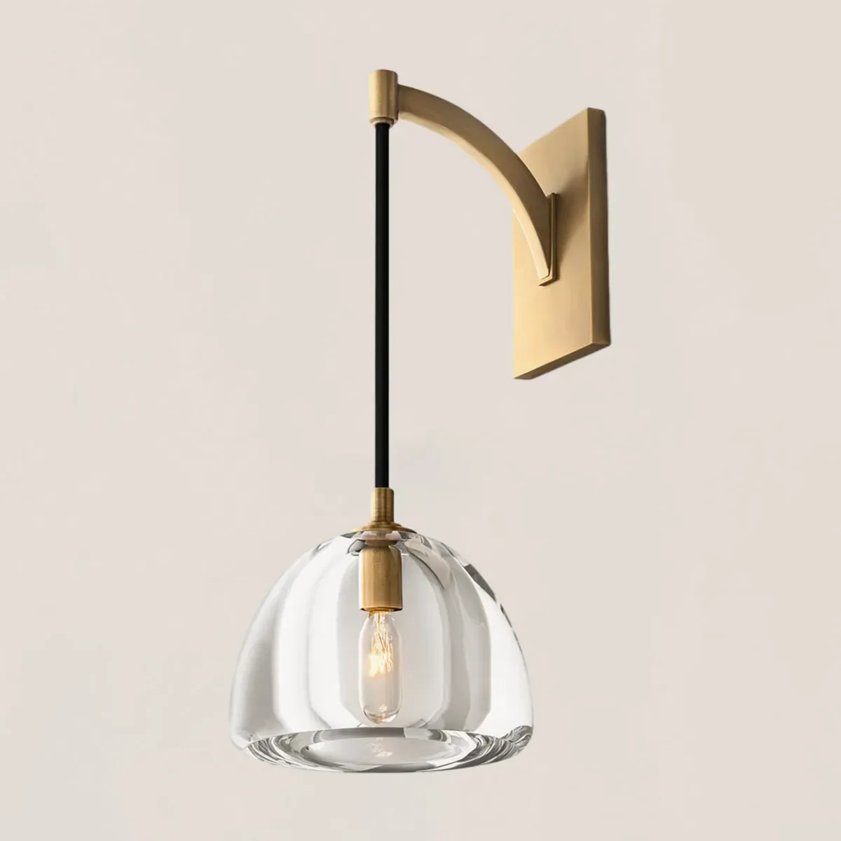 Hemisphere Crystal Wall Sconce-VaseLamps