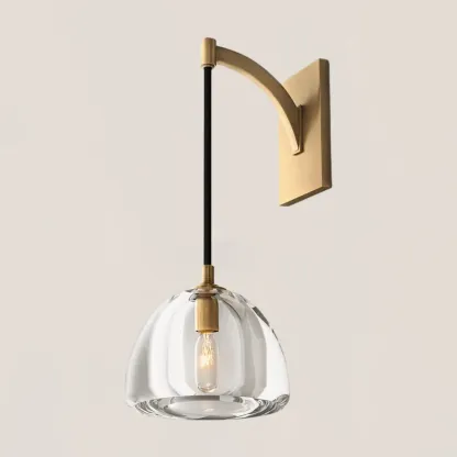 Hemisphere Crystal Wall Sconce-VaseLamps