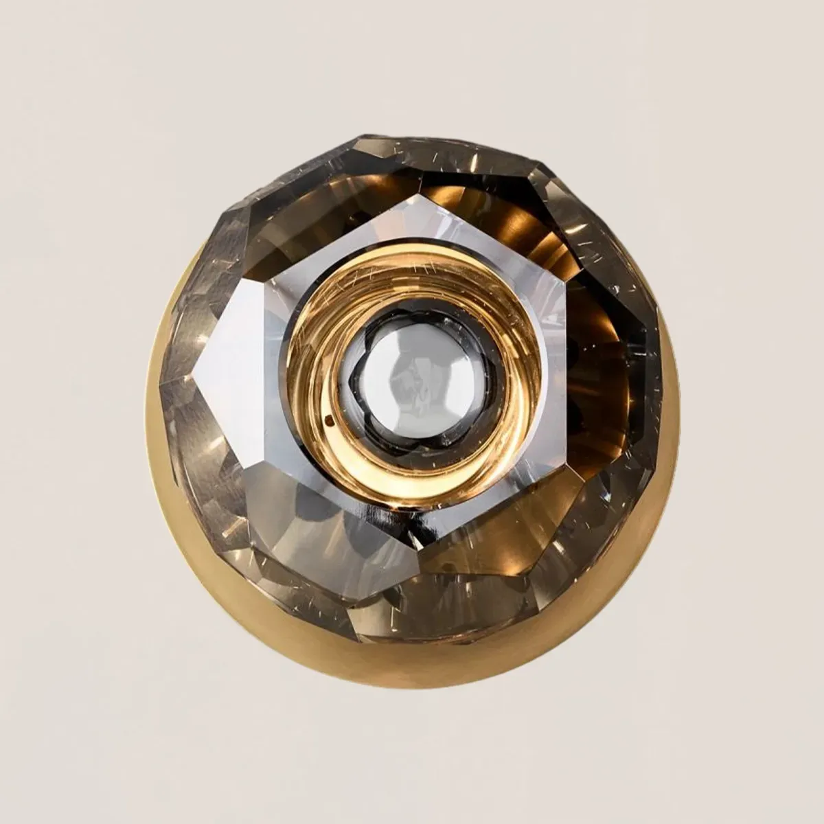 Boule De Crystal Smoke Petite Wall Sconce-VaseLamps