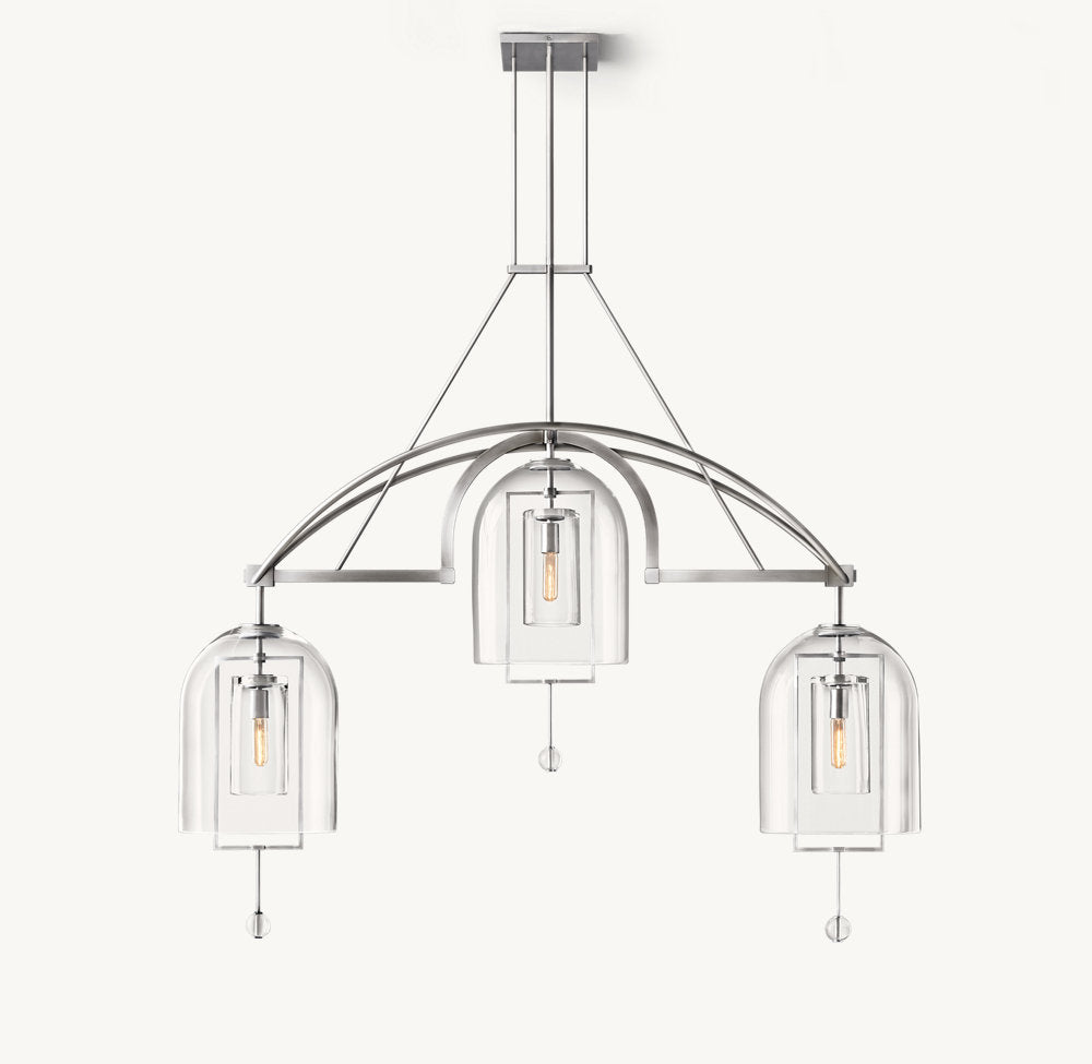 Fulcrum Grand Linear Chandelier 61"-VaseLamps