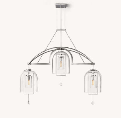 Fulcrum Grand Linear Chandelier 61"-VaseLamps