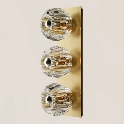 Boule De Crystal Clear Linear Short Wall Sconce-VaseLamps