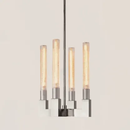 VASELAMPS - Flute Glass Pendant 72inch-VaseLamps
