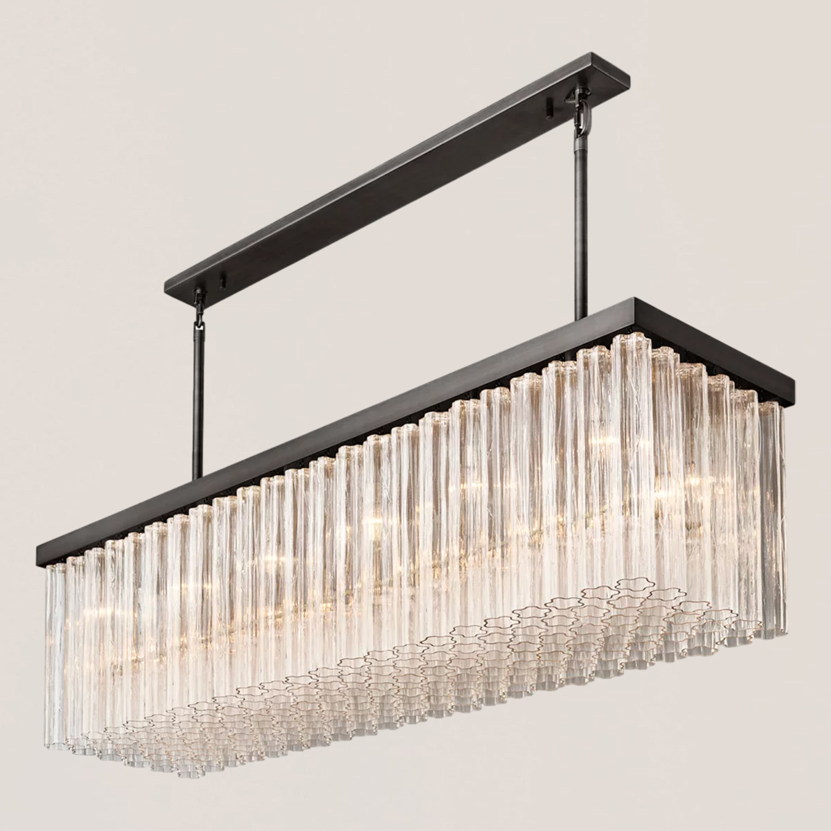 Cielo Glass Rectangular Chandelier-VaseLamps