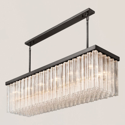 Cielo Glass Rectangular Chandelier-VaseLamps