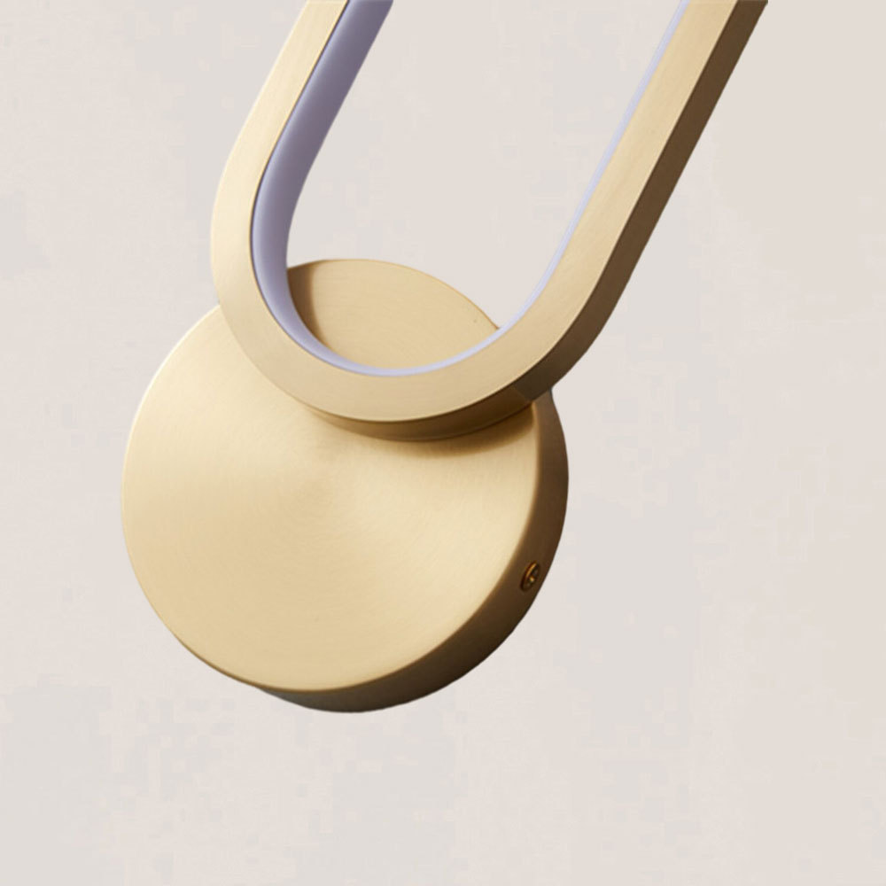 VASELAMPS - Minimalist Light Luxury Brass Wall Sconce-VaseLamps