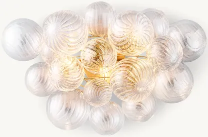 Talia Glass Orbs Round Sconce-VaseLamps