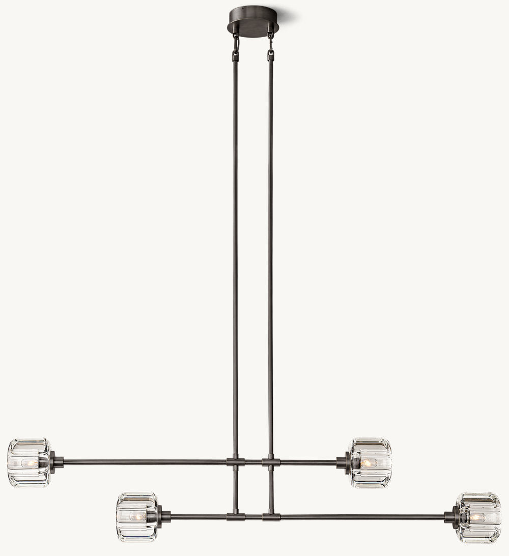 Demaret Mobile Linear Chandelier 54"-VaseLamps