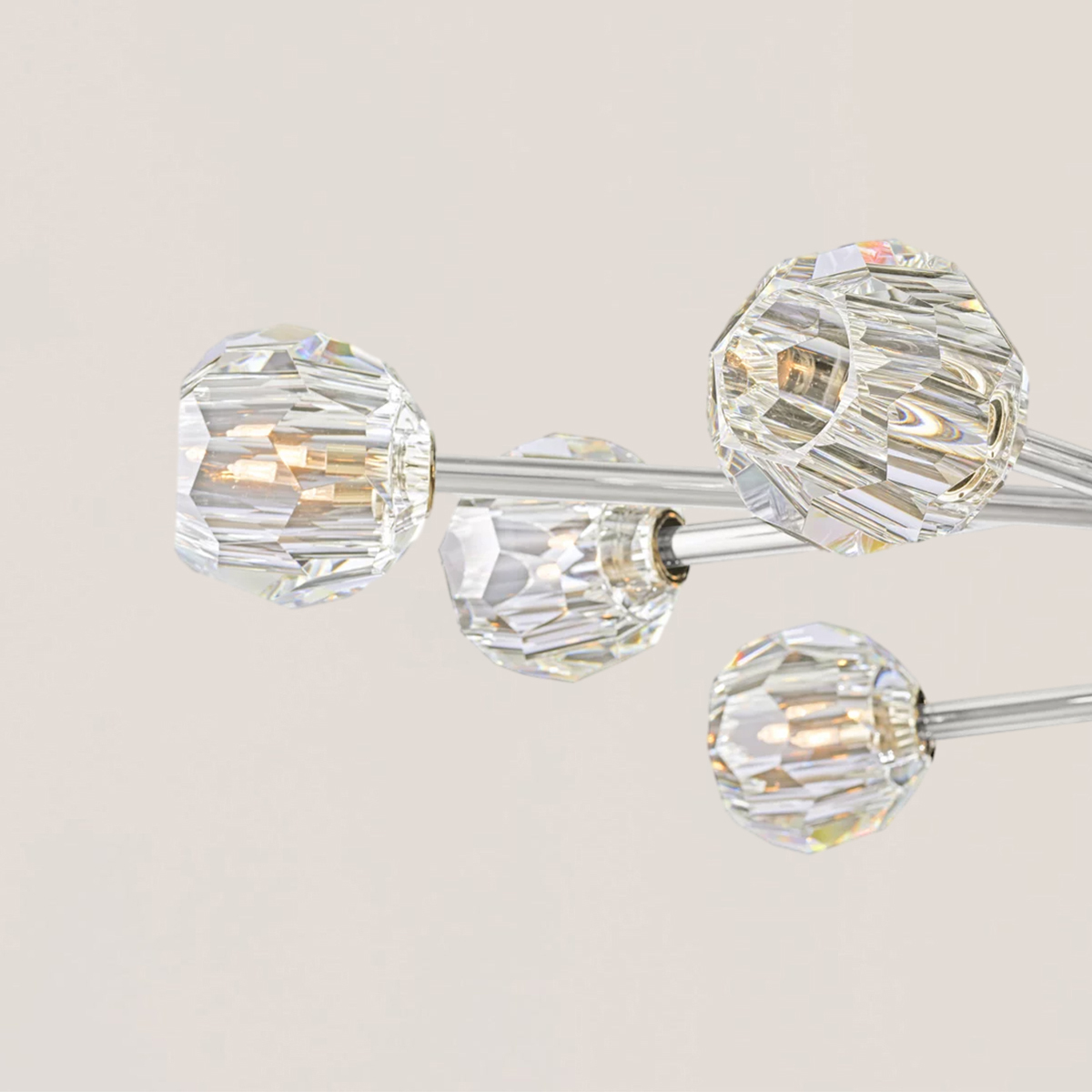 Boule De Crystal Oval Chandelier 72"-VaseLamps