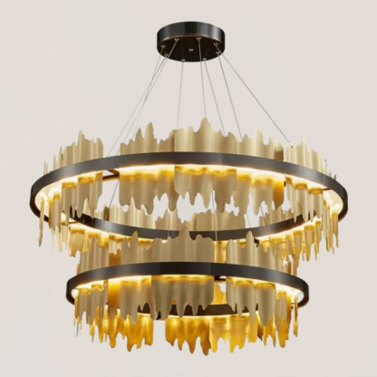 VASELAMPS - 2-Tier Modern Round Chandelier-VaseLamps