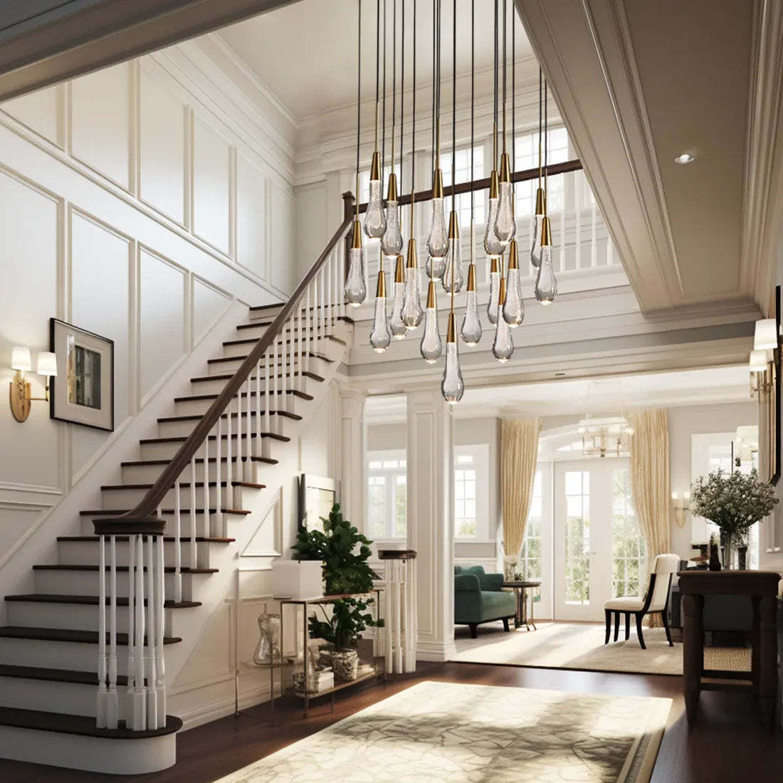 Solitaire Round Chandelier-VaseLamps