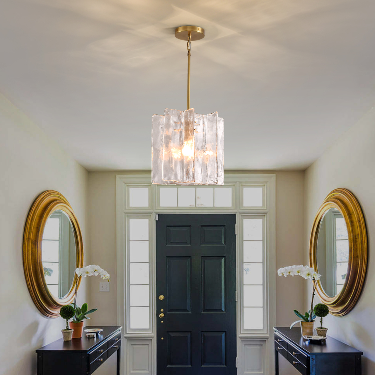 Lattice Glass Pendant Light-VaseLamps