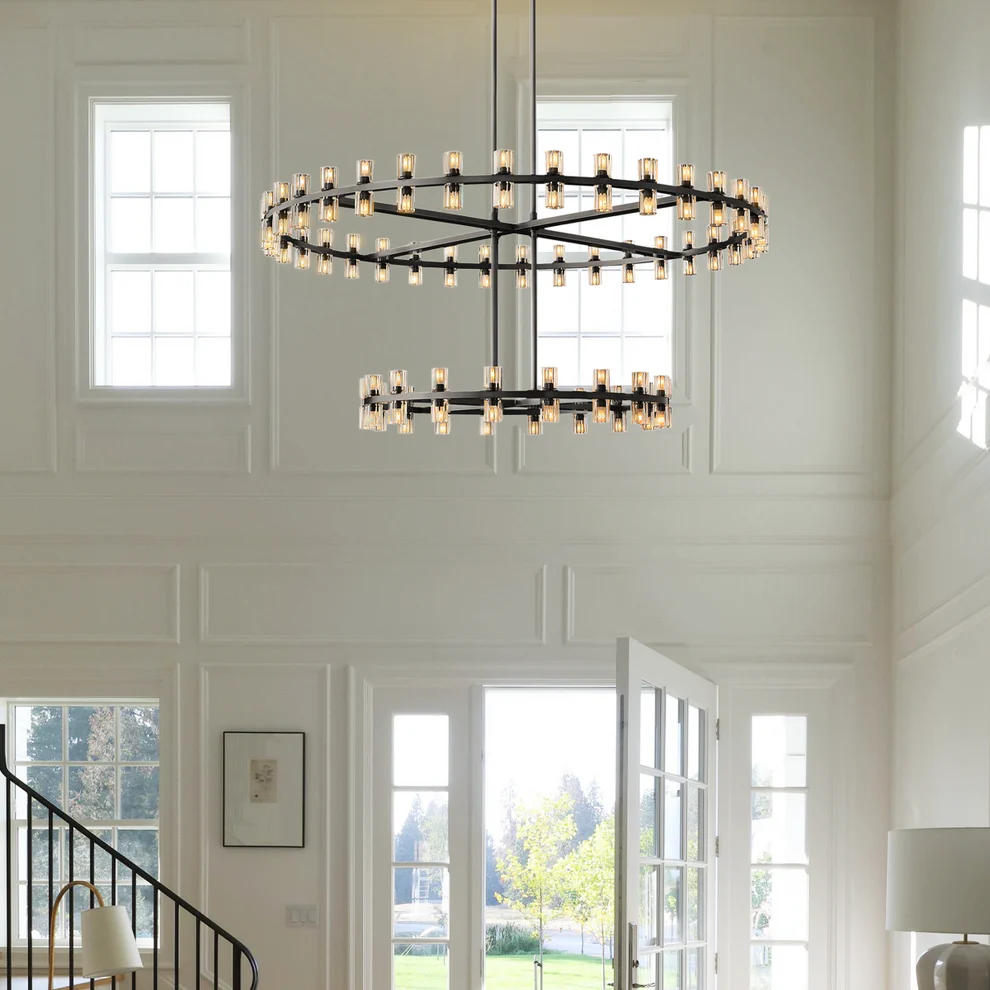 Arcachones Led Round Two-tier Chandelier 60"