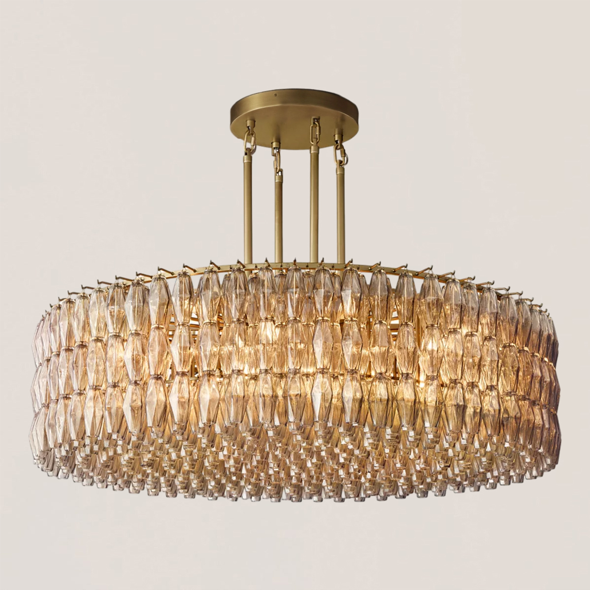 Chiara Glass Round Chandelier-VaseLamps