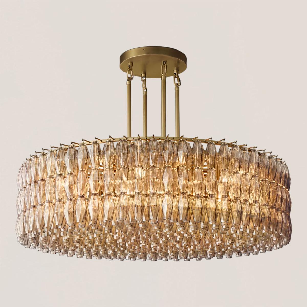 Chiara Glass Round Chandelier-VaseLamps